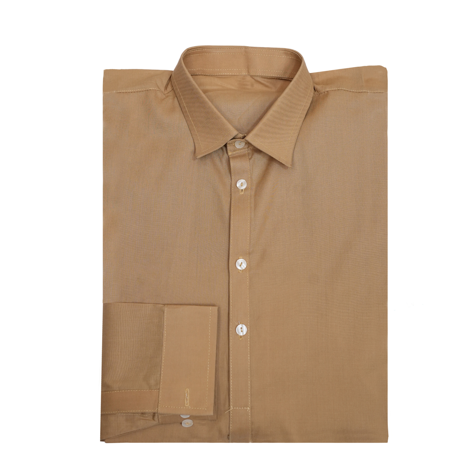 Beige Formal Men’s Hard Cotton Kurta – SHAH ROBE