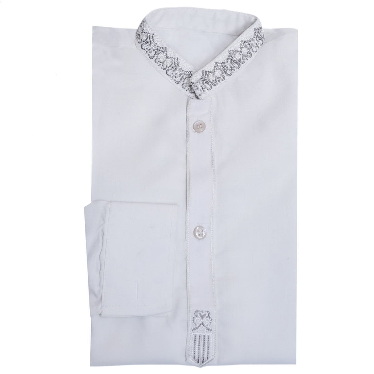 Royal White Italian Boski Kurta for Kids | SHAH ROBE