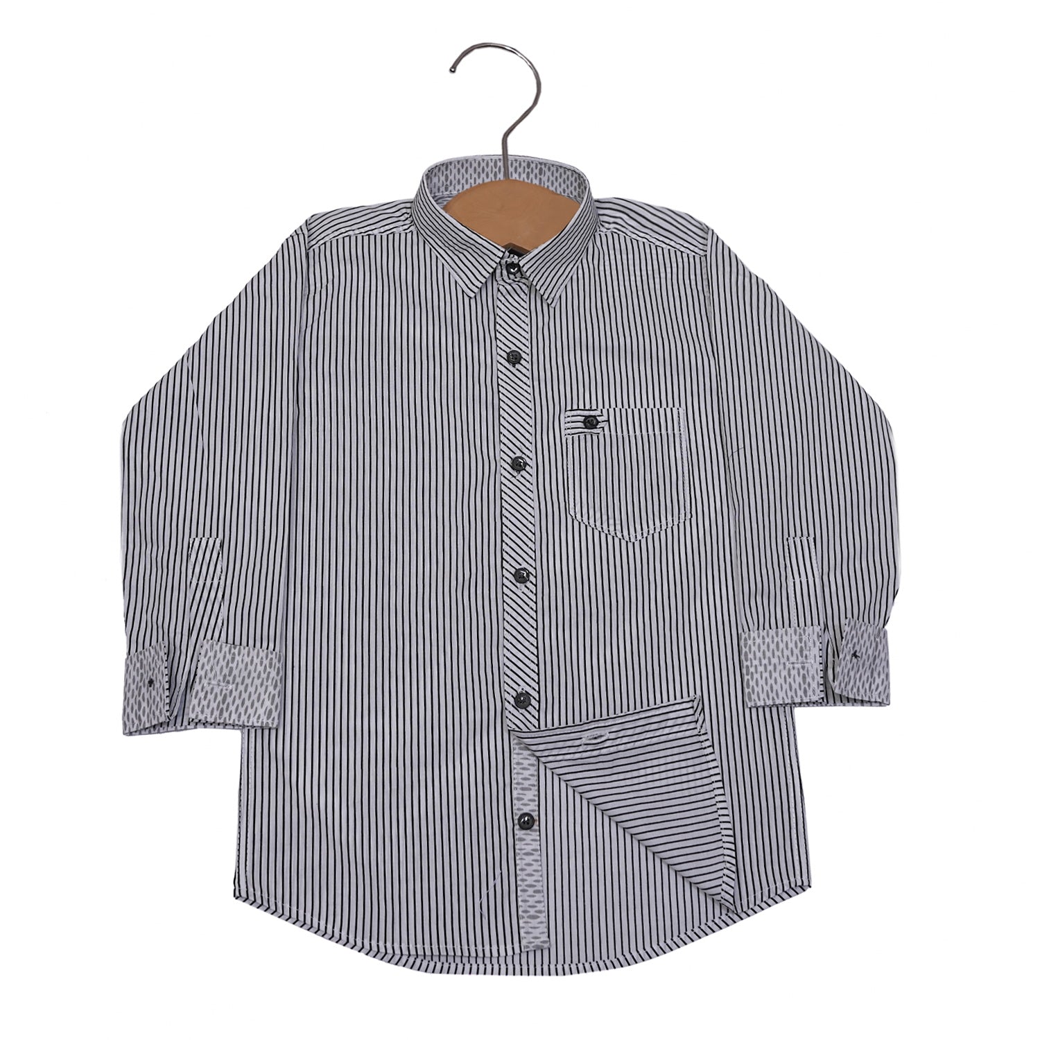 Stripped Cotton Shirt for Kids | SHAH ROBE