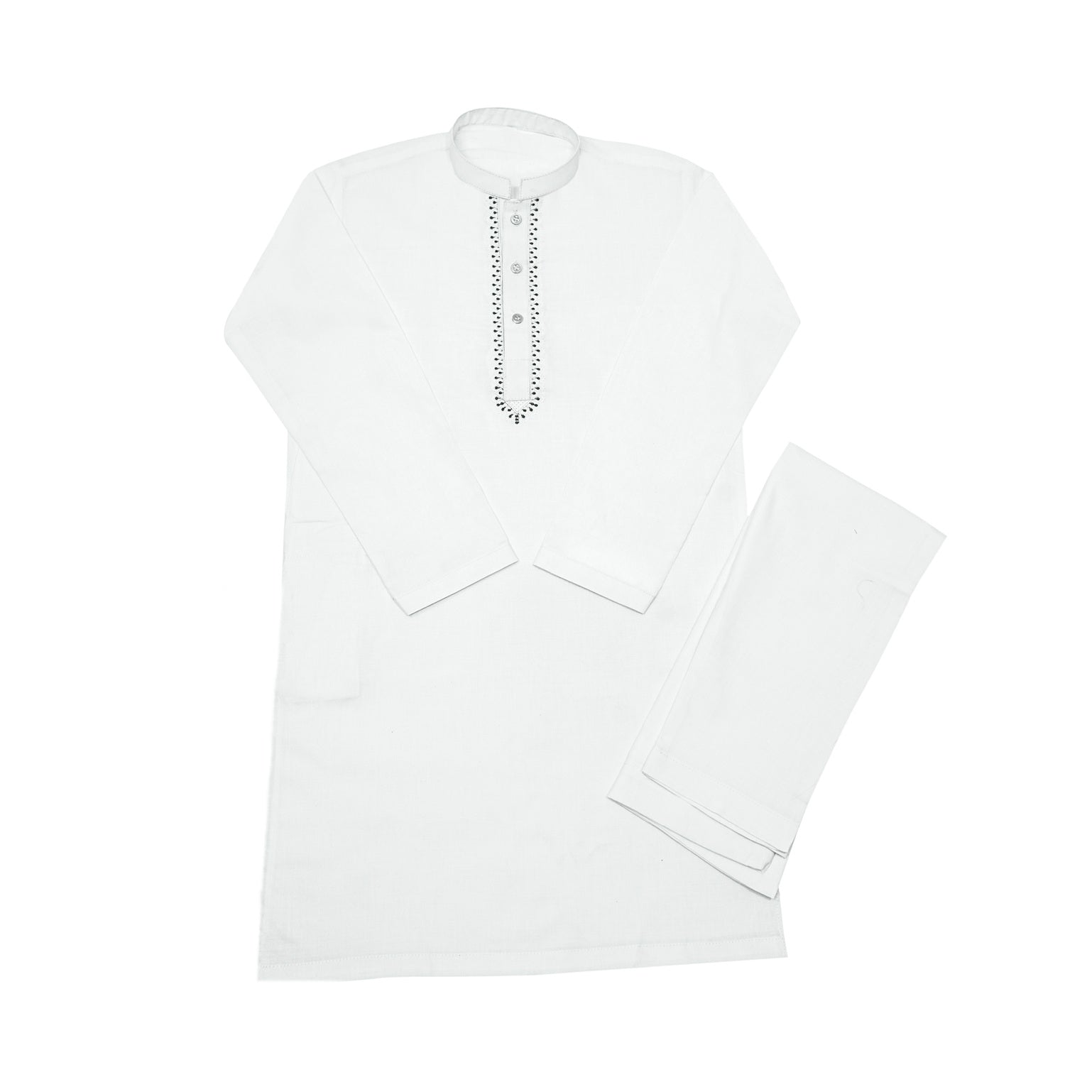 White Cotton Kurta for Boys – Elegant & Traditional | SHAH ROBE