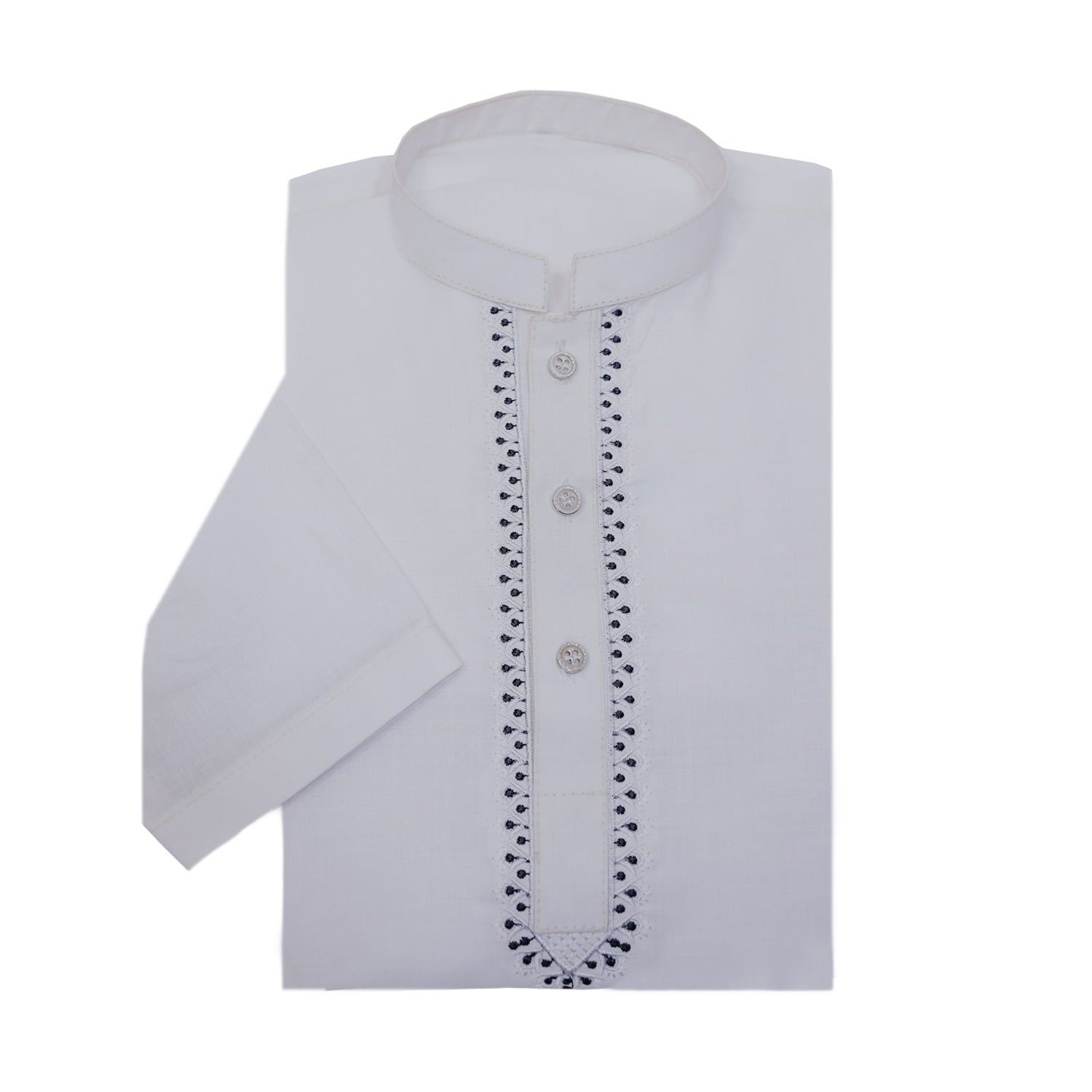 White Cotton Kurta for Boys – Elegant & Traditional | SHAH ROBE